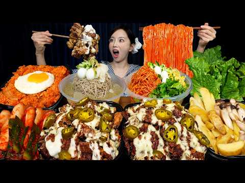 칼집 제대로 넣은 삼겹살 & 갈비 매콤한 쫄면까지!